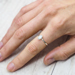 indie and harper sterling silver june birthstone pearl ring