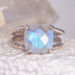 indie and harper Sterling silver moonstone ring