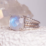 indie and harper Sterling silver moonstone ring