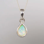 Sterlig silver october Birthstone Opal necklace by indie and harper jewellery australia
