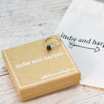 indie and harper sterling silver september birthstone sapphire ring