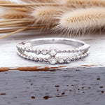 sterling silver CZ ring australia by indie and harper