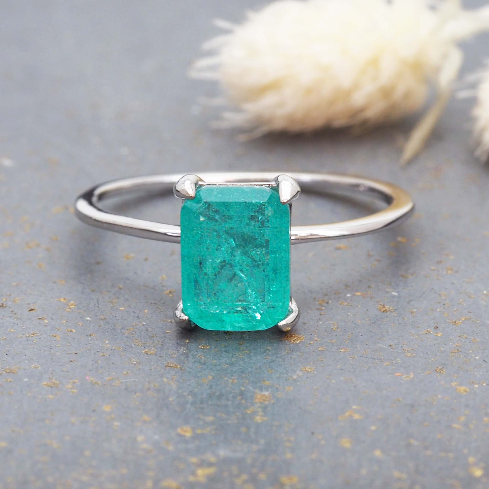 indie and harper Sterling silver tourmaline ring