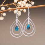 sterling silver turquoise earrings by indie and harper australia