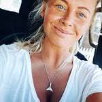 indie and harper sterling silver Whale Tail Necklace - $5 donated to Sea Shepherd