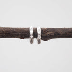 indie and harper silver Hoop earrings with cubic zirconias