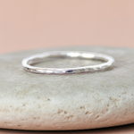 indie and harper dainty sterling silver stacker ring