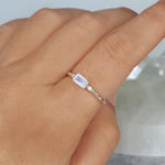 indie and harper sterling silver white topaz and moonstone ring