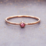 July rose gold stacker ring