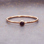 June rose gold stacker ring