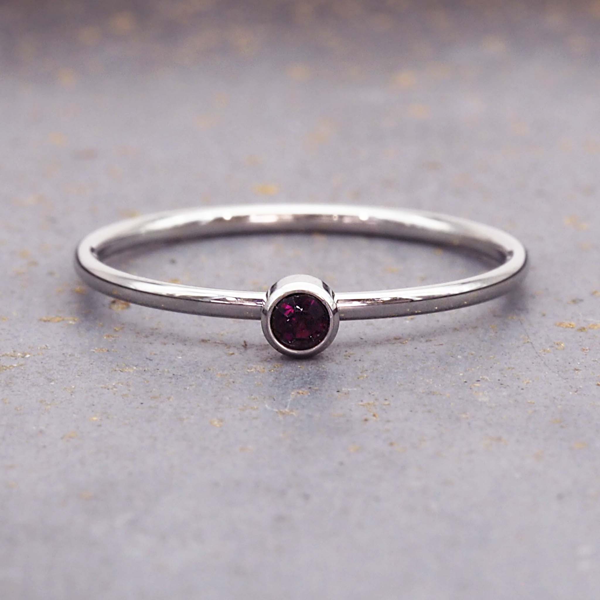 June Silver Stacker Ring 