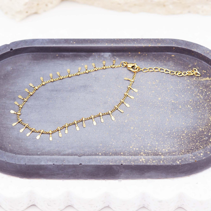 Gold Anklet - womens waterproof gold jewellery by Australian jewellery brand indie and harper