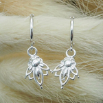 Lotus earrings staged like image 1