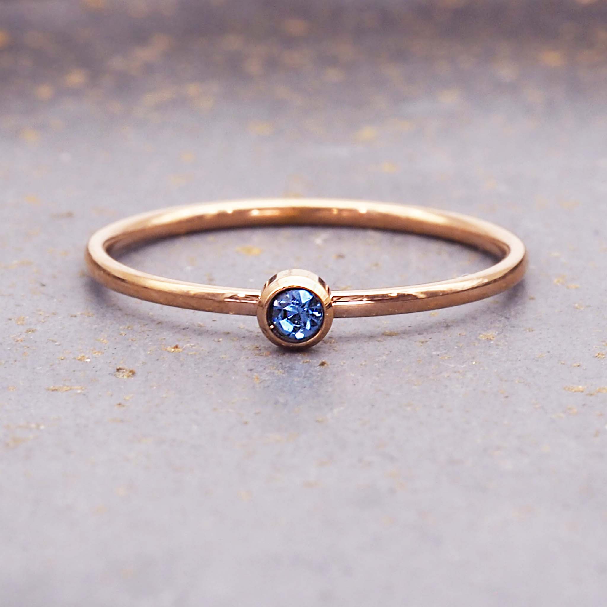 March rose gold stacker ring 