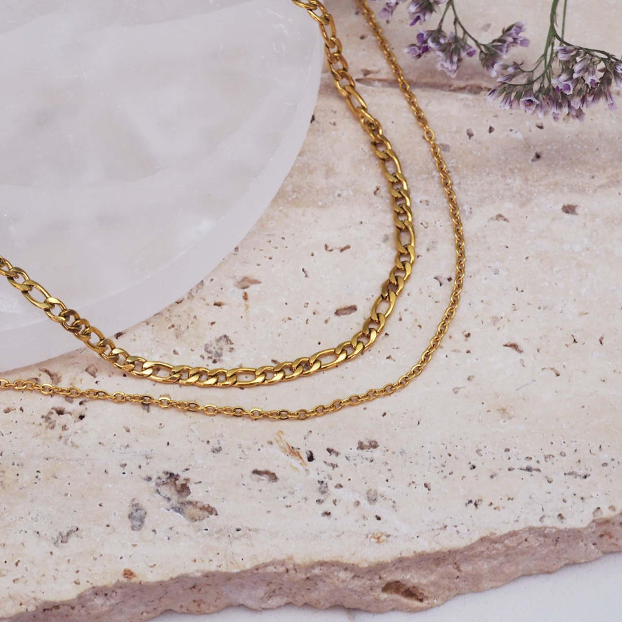 Gold Layered Necklace - gold jewellery Australia