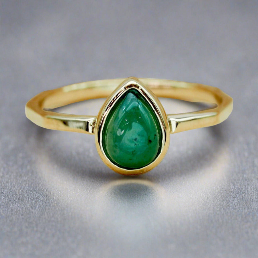 Ring mit Geburtsstein Mai – Smaragd