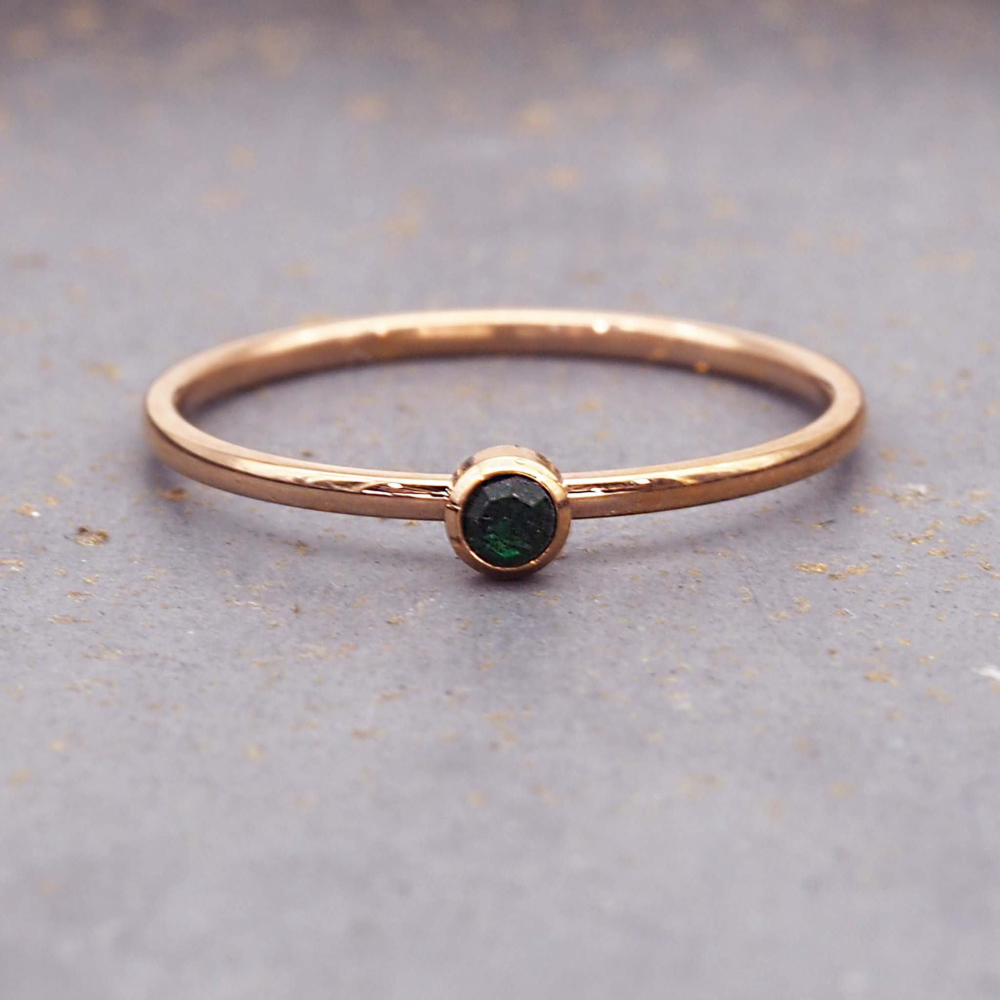 May rose gold stacker ring