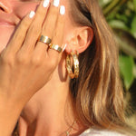 Merri Hoop Earrings - womens jewellery by indie and harper