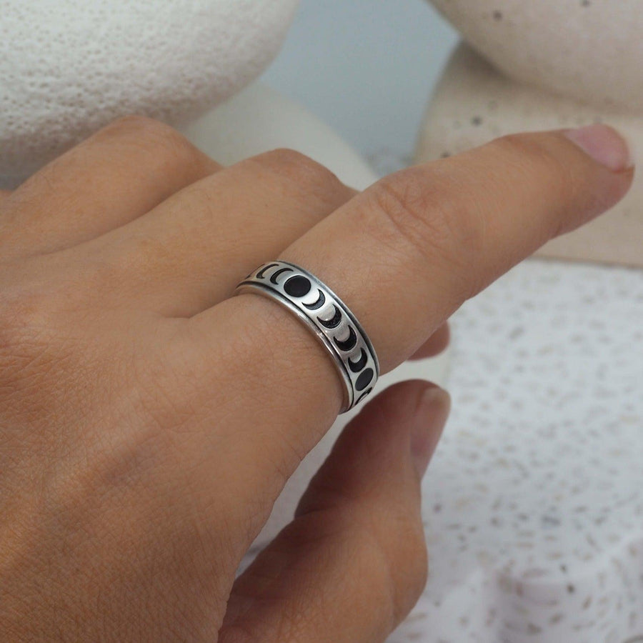 Moon Phase Ring - womens jewellery by indie and harper