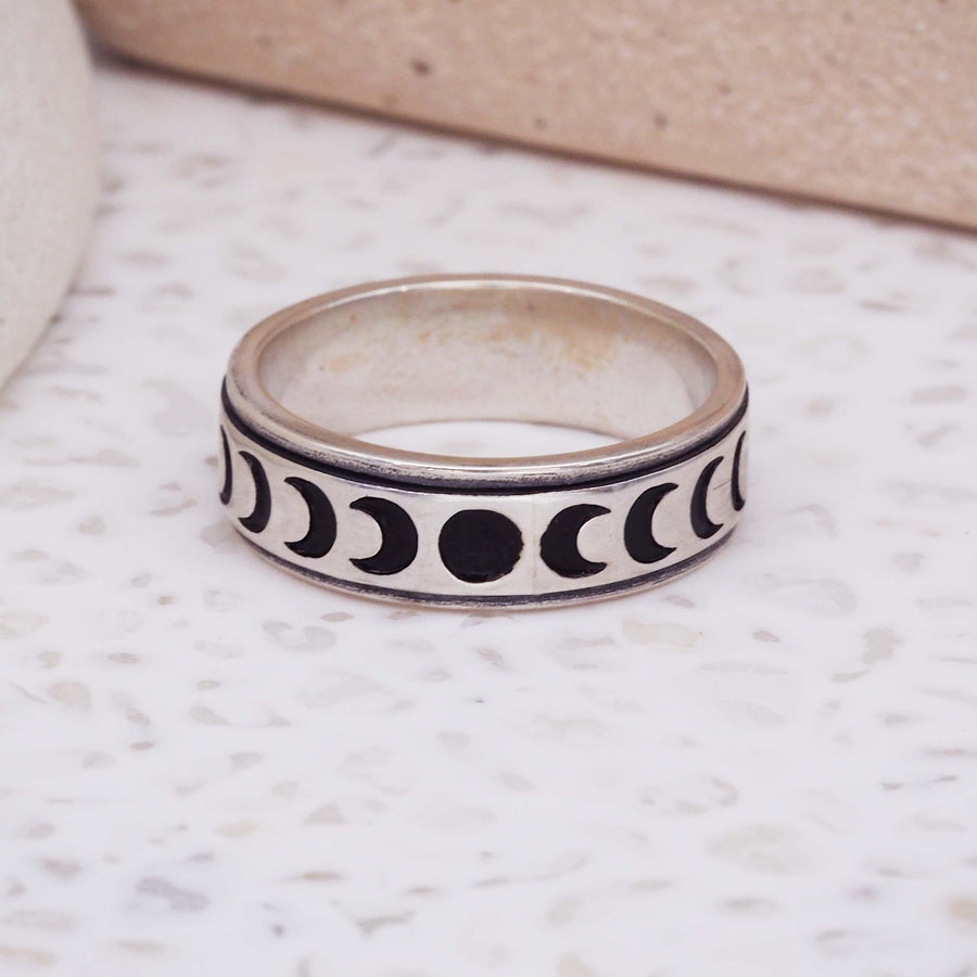 Moon Phase Ring - womens jewellery by indie and harper