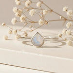 dainty sterling silver stacker moonstone ring by indie and harper jewellery australia