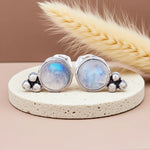 sterling silver moonstone earrings by indie and harper moonstone jewellery australia