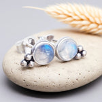 dainty sterling silver moonstone earrings by indie and harper jewellery australia