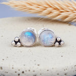 sterling silver moonstone earrings by indie and harper moonstone jewellery australia