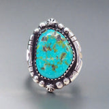 Navajo Detailed Turquoise Ring - womens jewellery by indie and harper