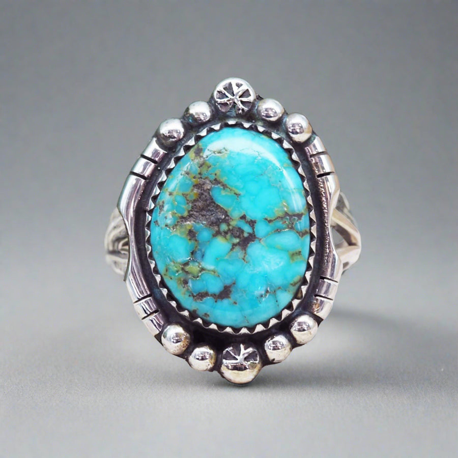 Navajo Turquoise Ring - turquoise Jewelry - Native American Jewelry