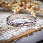 sterling silver navajo hand carved ring - indie and harper australia