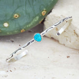 Navajo Hand Carved Turquoise Bracelet - womens jewellery by indie and harper