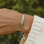 Navajo Turquoise Bracelet being worn - native american jewelry by indie and Harper australia