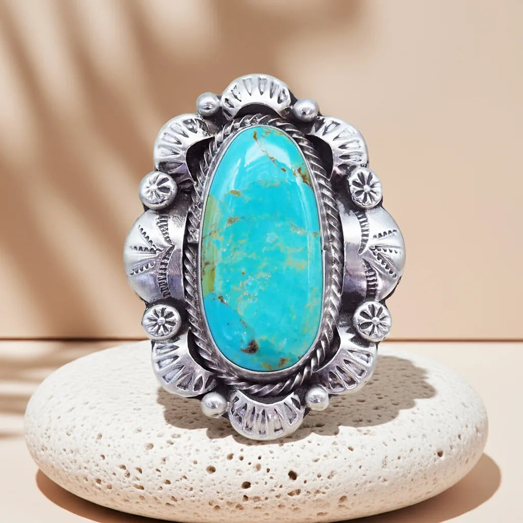sterling silver navajo turquoise ring by indie and harper australian jewellery brands
