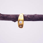 dainty cubic zirconia hoop earrings made with sterling silver and gold plating - hoop earrings online by indie and harper