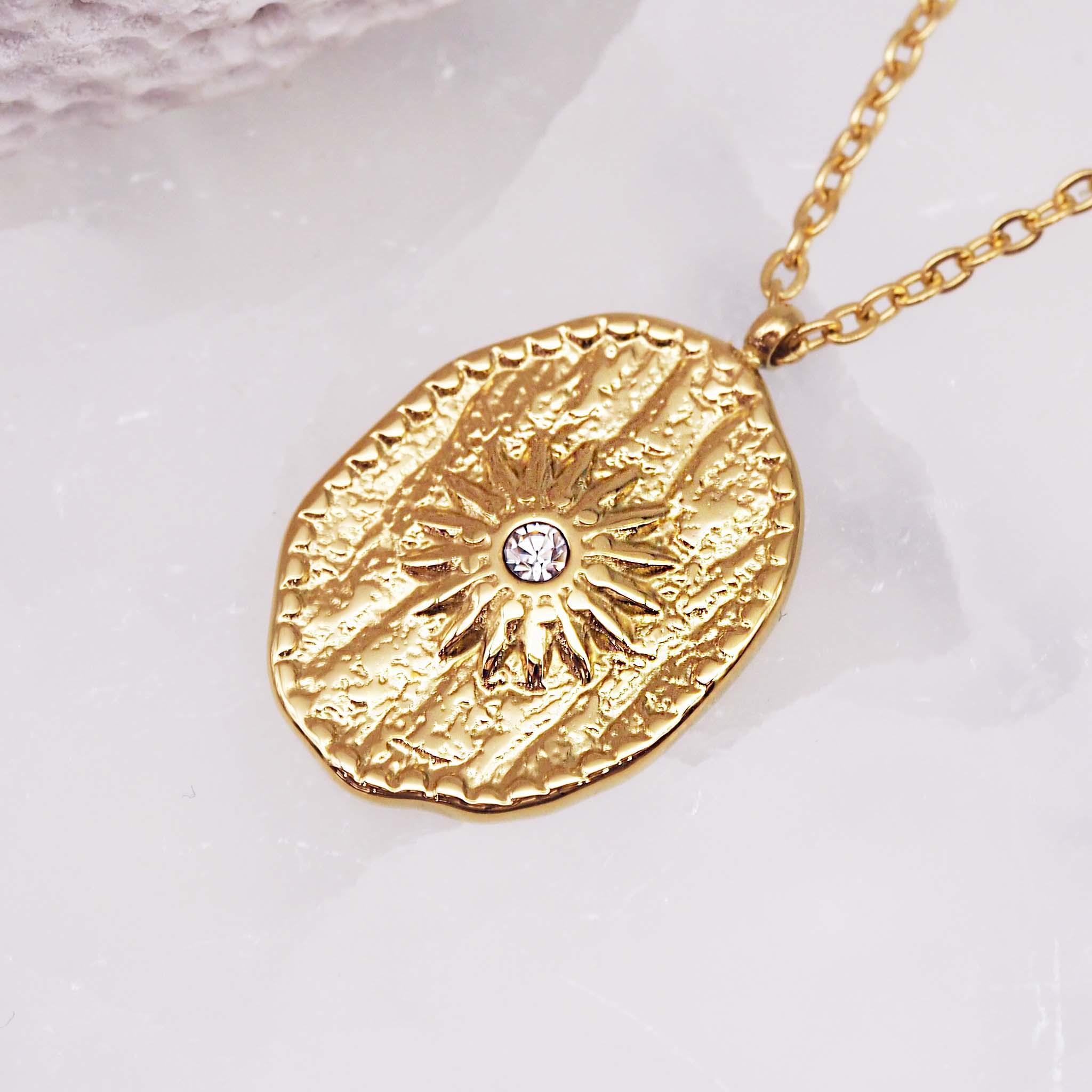 gold necklace - waterproof jewellery by  indie and harper australia