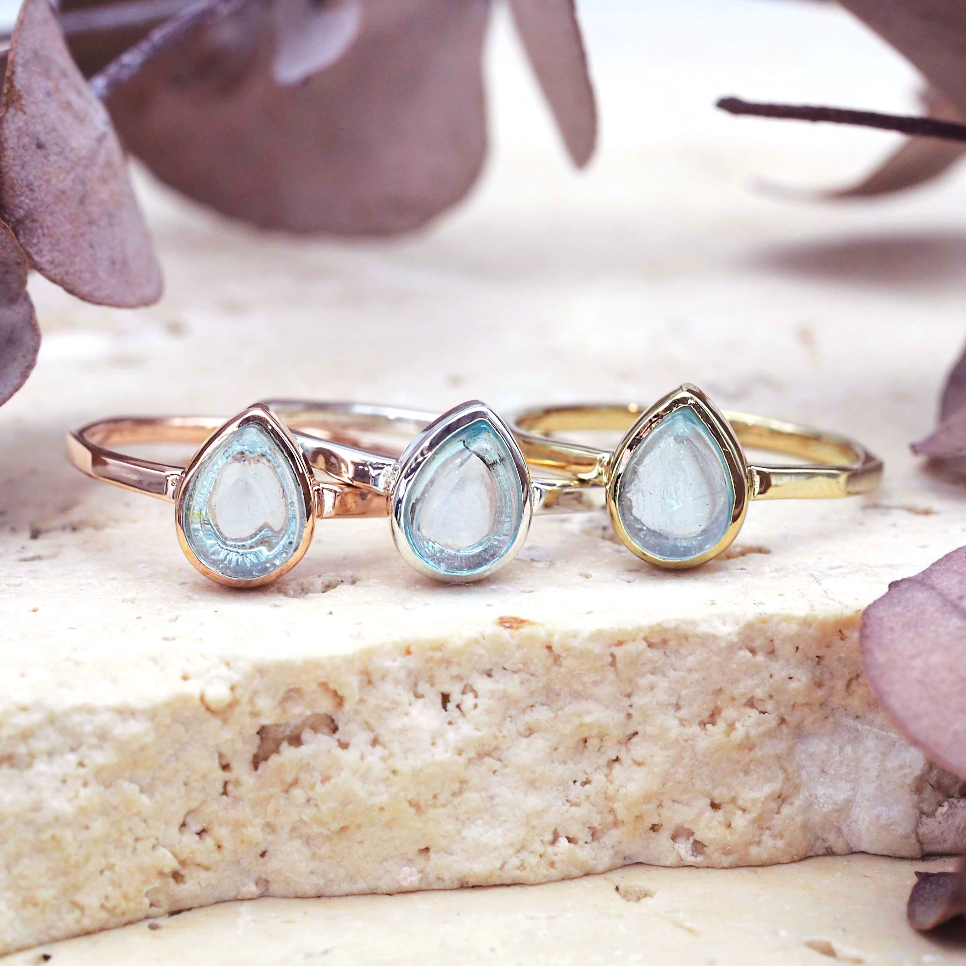 november birthstone topaz rings - womens jewellery by australian jewellery brand ndie and harper