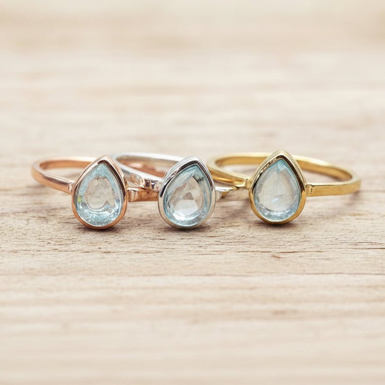 november birthstone topaz rings - womens jewellery by australian jewellery brand ndie and harper
