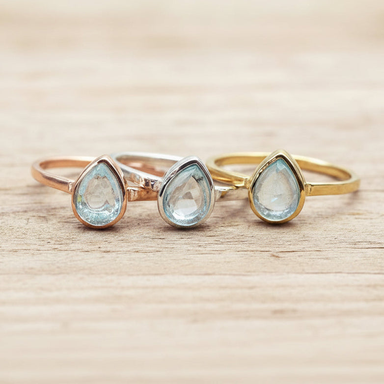 november birthstone topaz rings - womens jewellery by australian jewellery brand ndie and harper