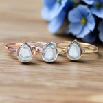 november birthstone topaz rings in rose gold, silver and gold - womens jewellery by australian jewellery brand ndie and harper
