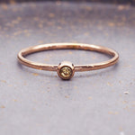 November waterproof rose gold stacker ring 