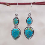silver  turquoise earrings by indie and harper australia