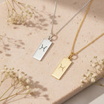 Pisces Zodiac Star Sign Necklaces in Silver and Gold
