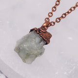 Raw Aquamarine and Copper Necklace - womens jewellery by indie and harper