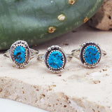 Raw Turquoise Navajo Ring - womens jewellery by indie and harper