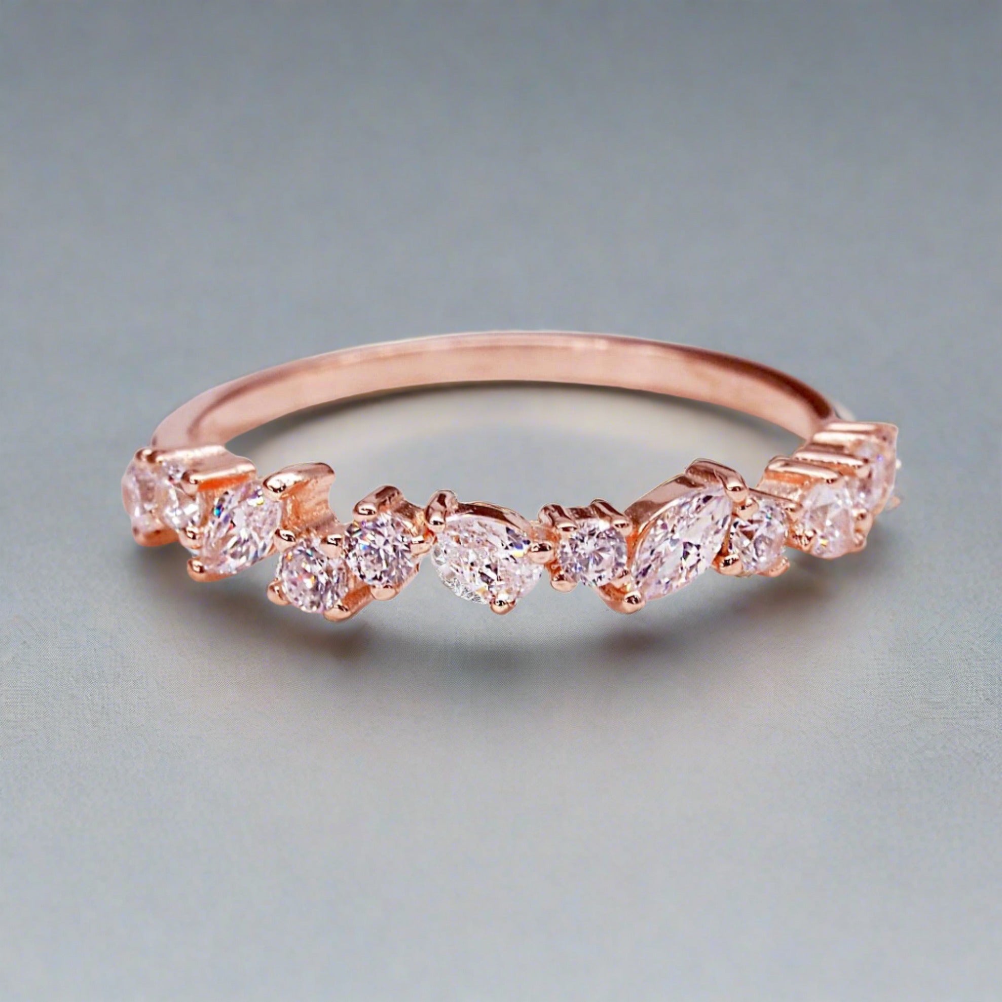 Rose Gold 'Cetus' Ring - womens jewellery by indie and harper