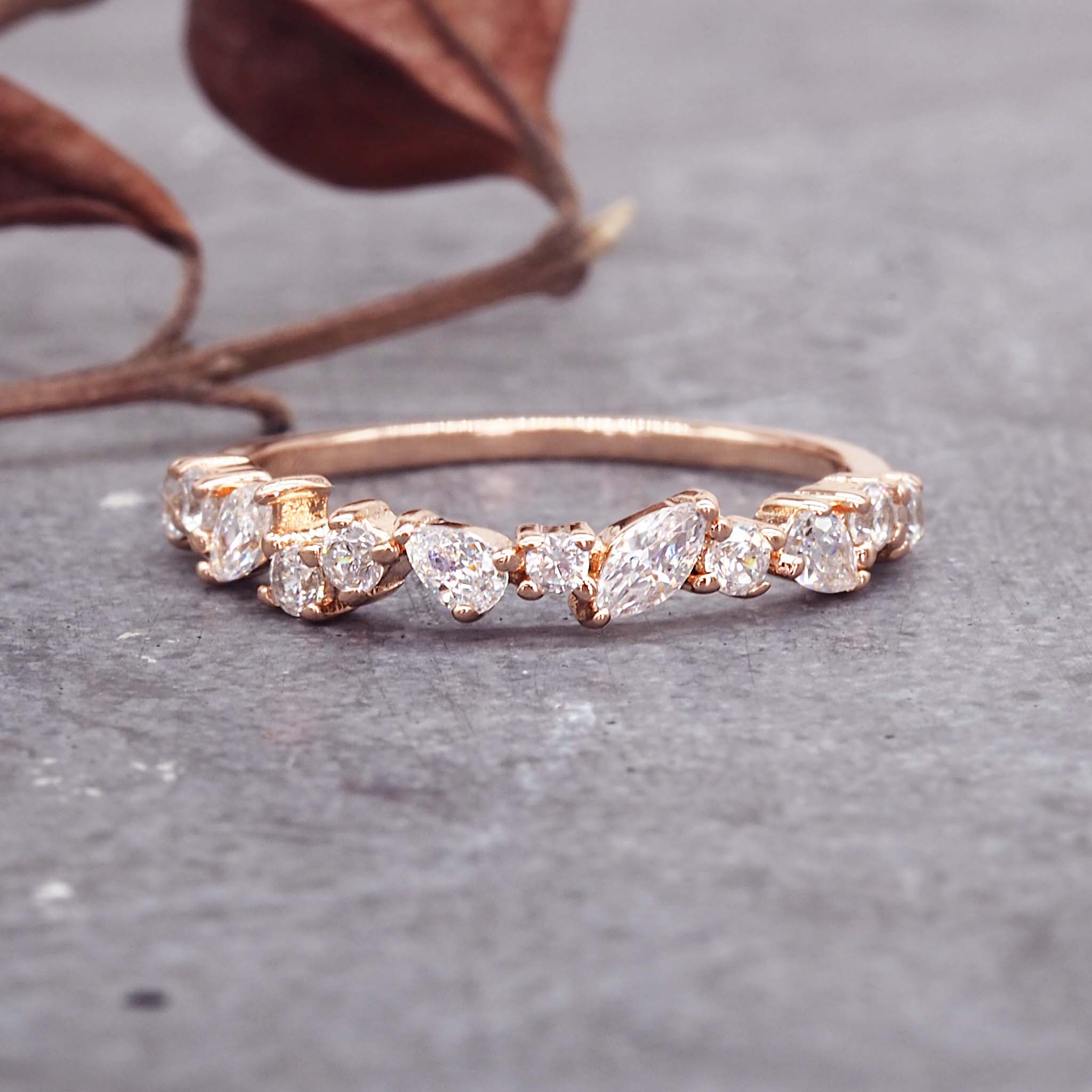 Infinity rose gold ring - womens rose gold jewellery Australia by indie and harper 