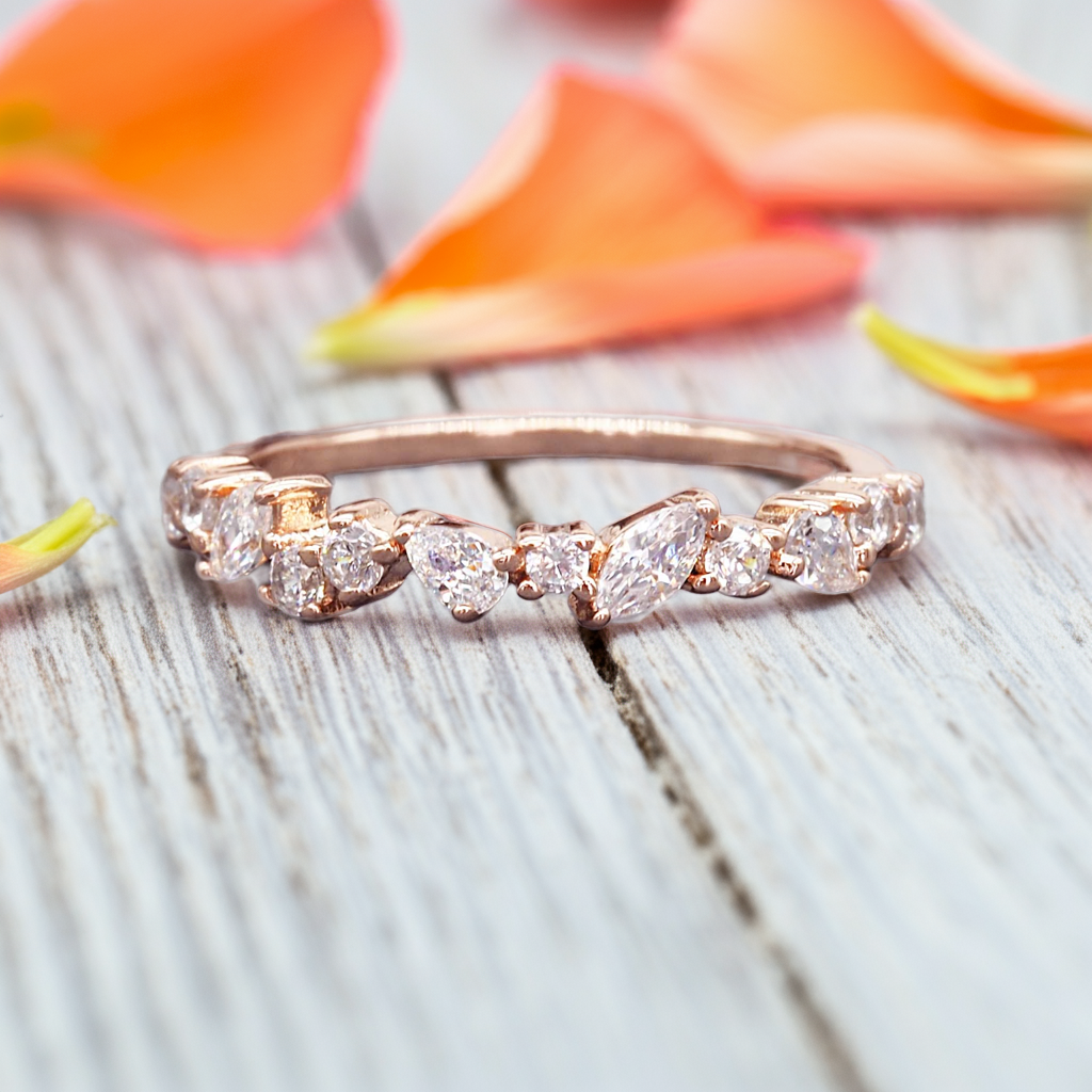 dainty rose gold infinity ring by indie and harper australia