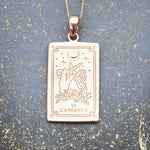 indie and harper rose gold the lover tarot necklace 