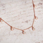 rose gold necklace - opal jewellery by australian jewellery brands indie and harper